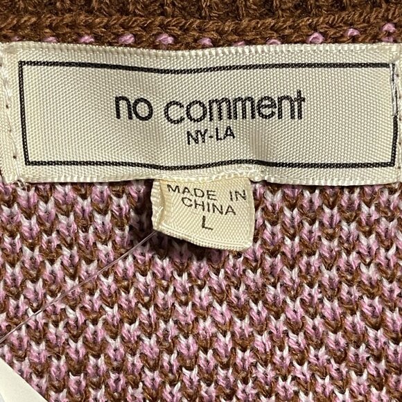 No Comment Ultra Flirt Juniors' Shrunken Daisy Sweater Vest, Size L, New - Picture 4 of 8